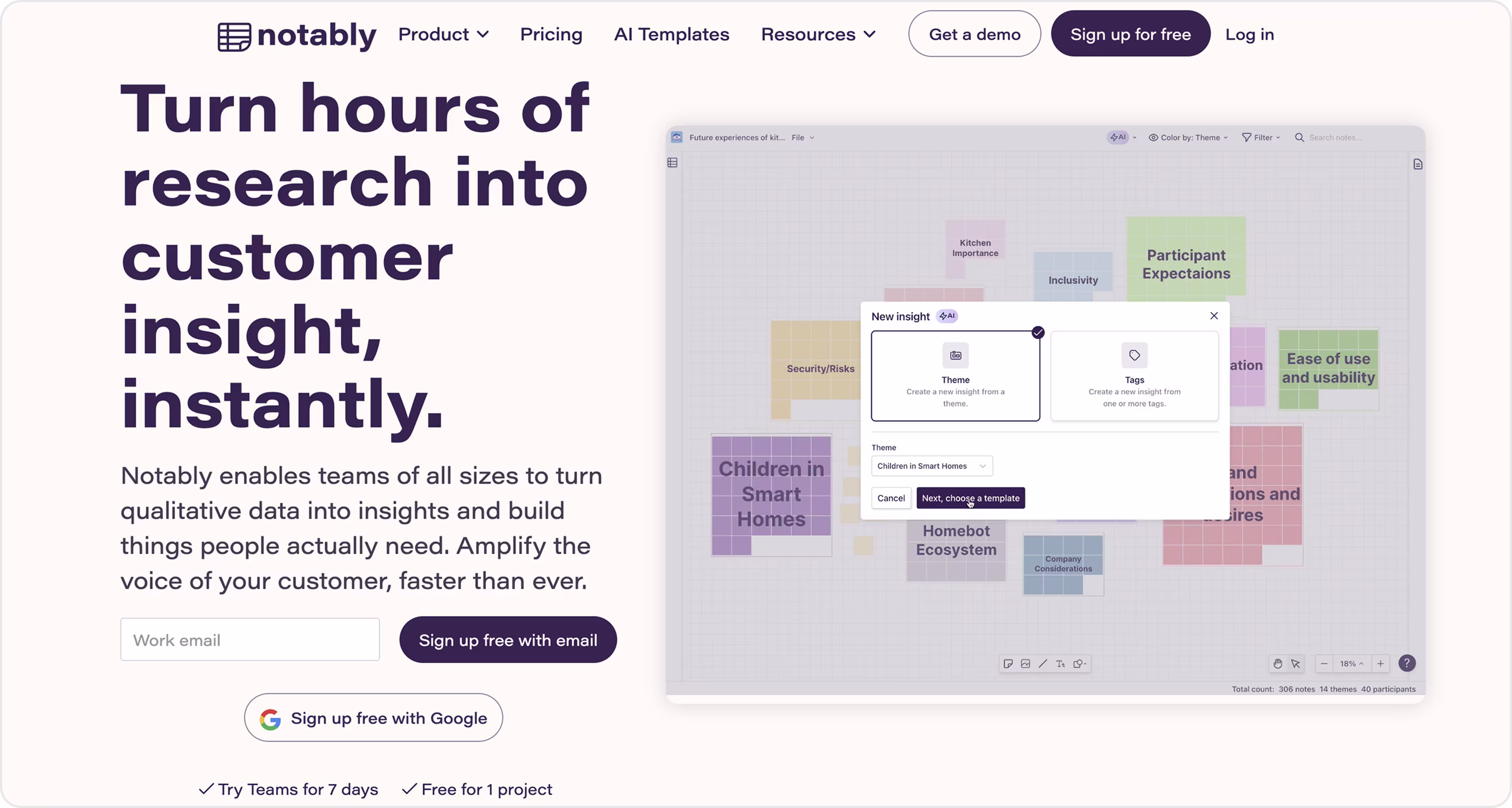 Notably website design
