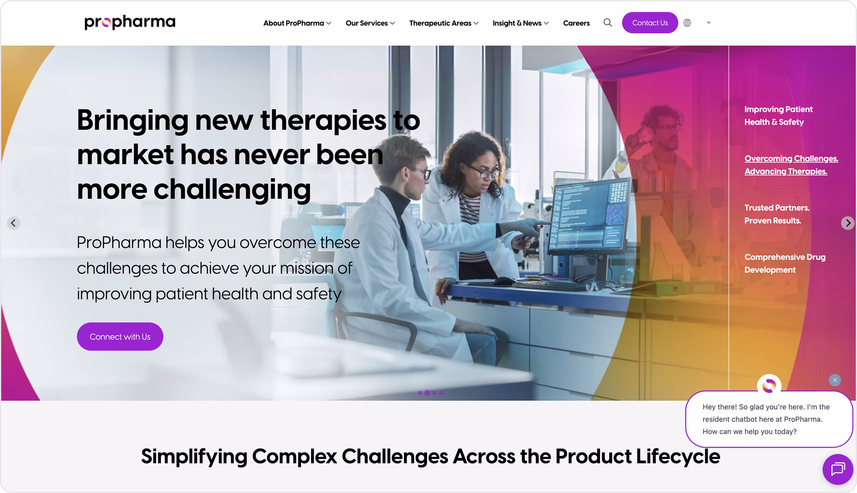ProPharma Group website design