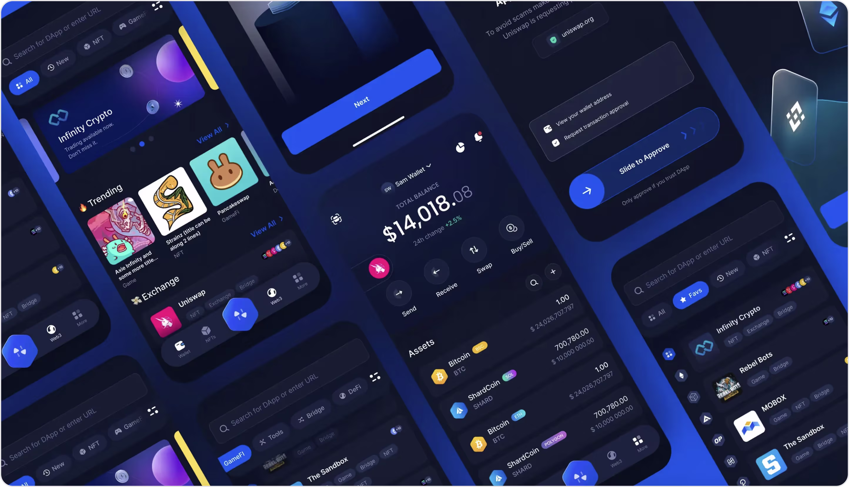 Infinity website design example
