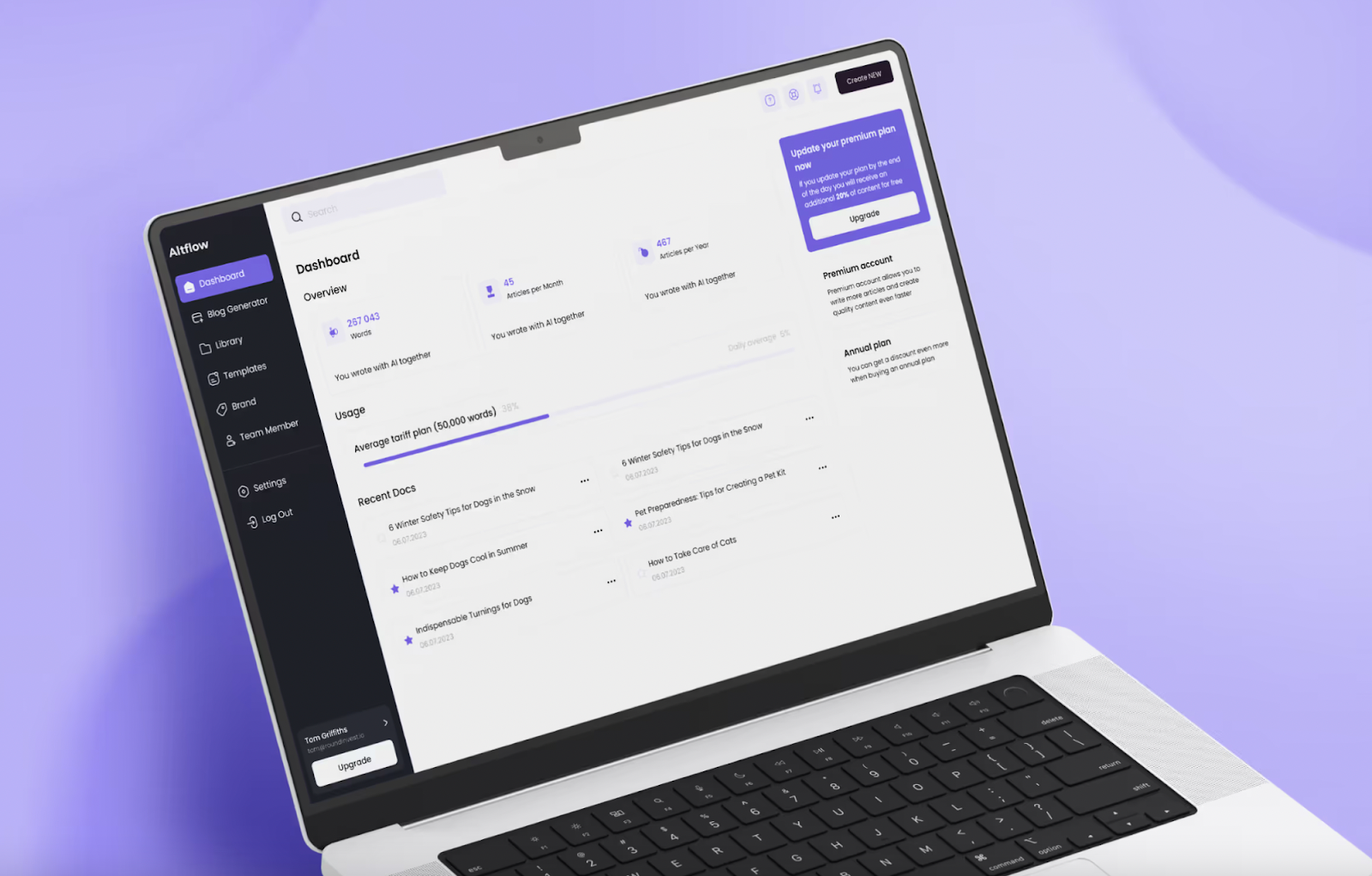 Altflow product design example