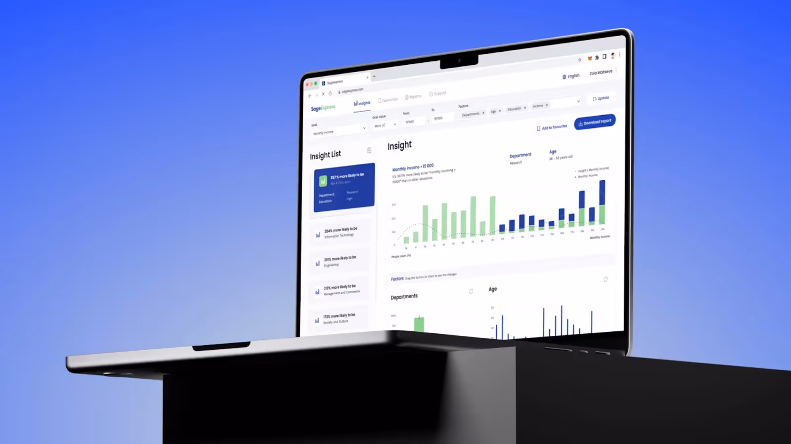 SageExpress product design example