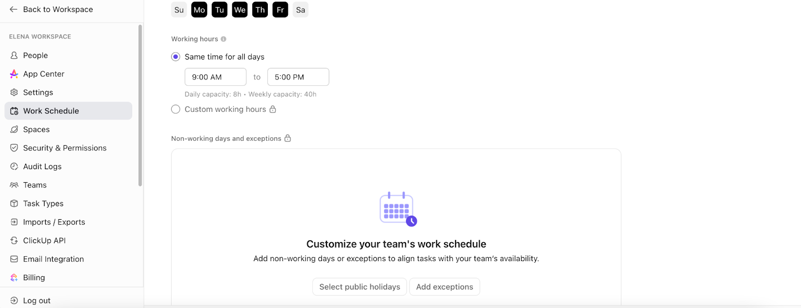 ClickUp product design example