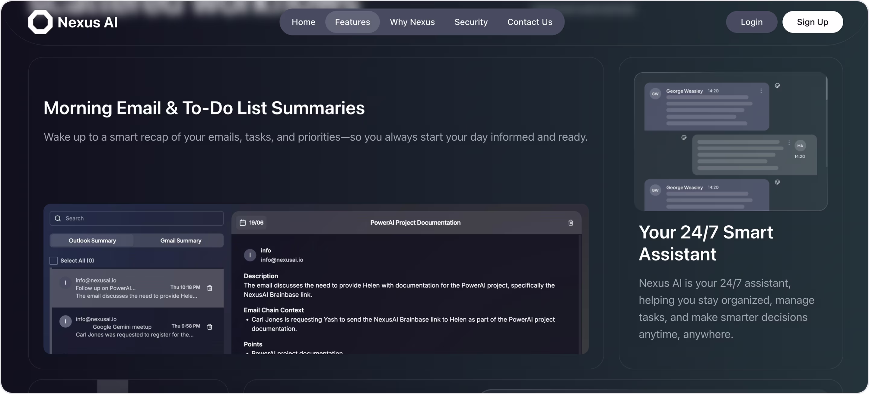 Nexus AI branding example