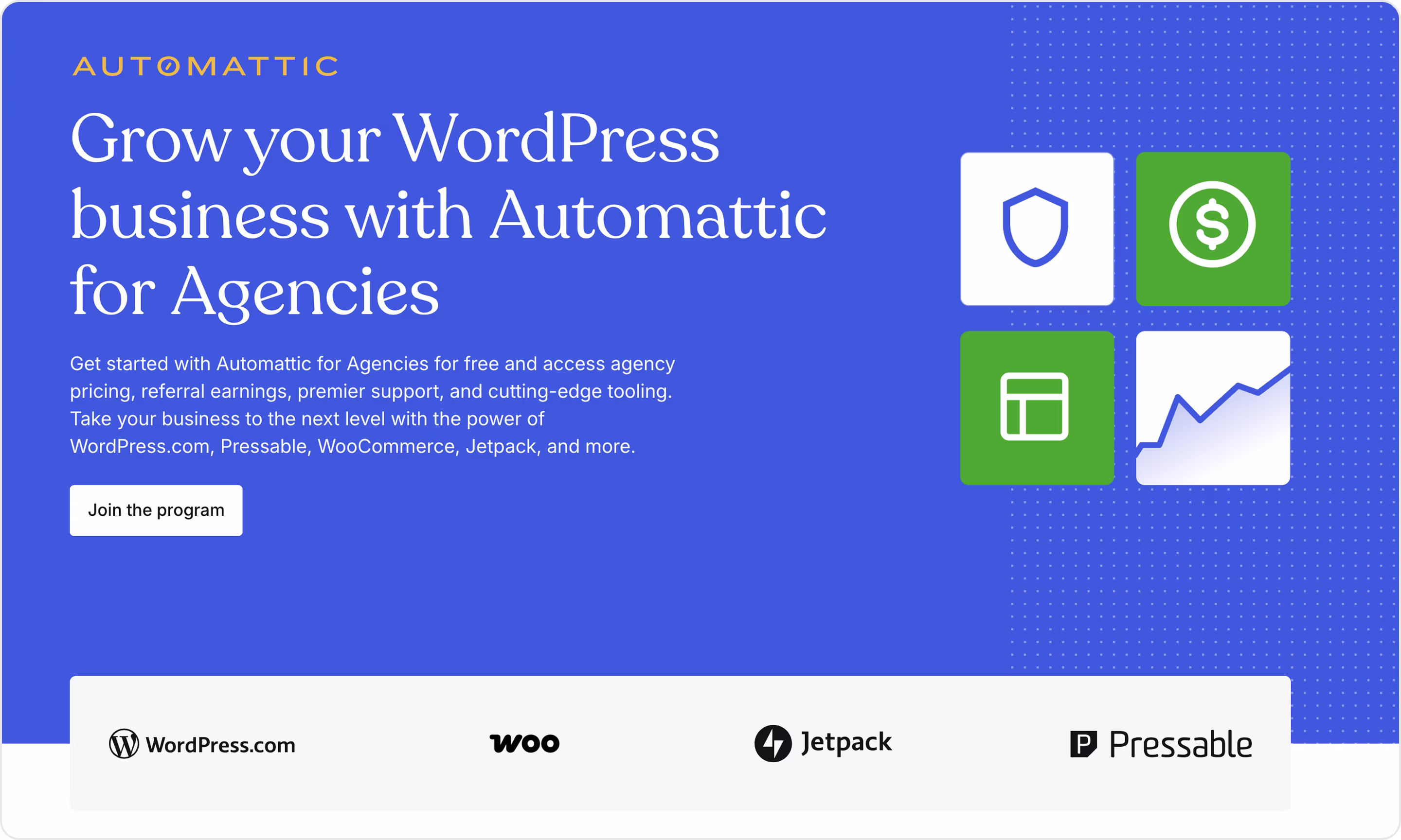 WordPress landing page example