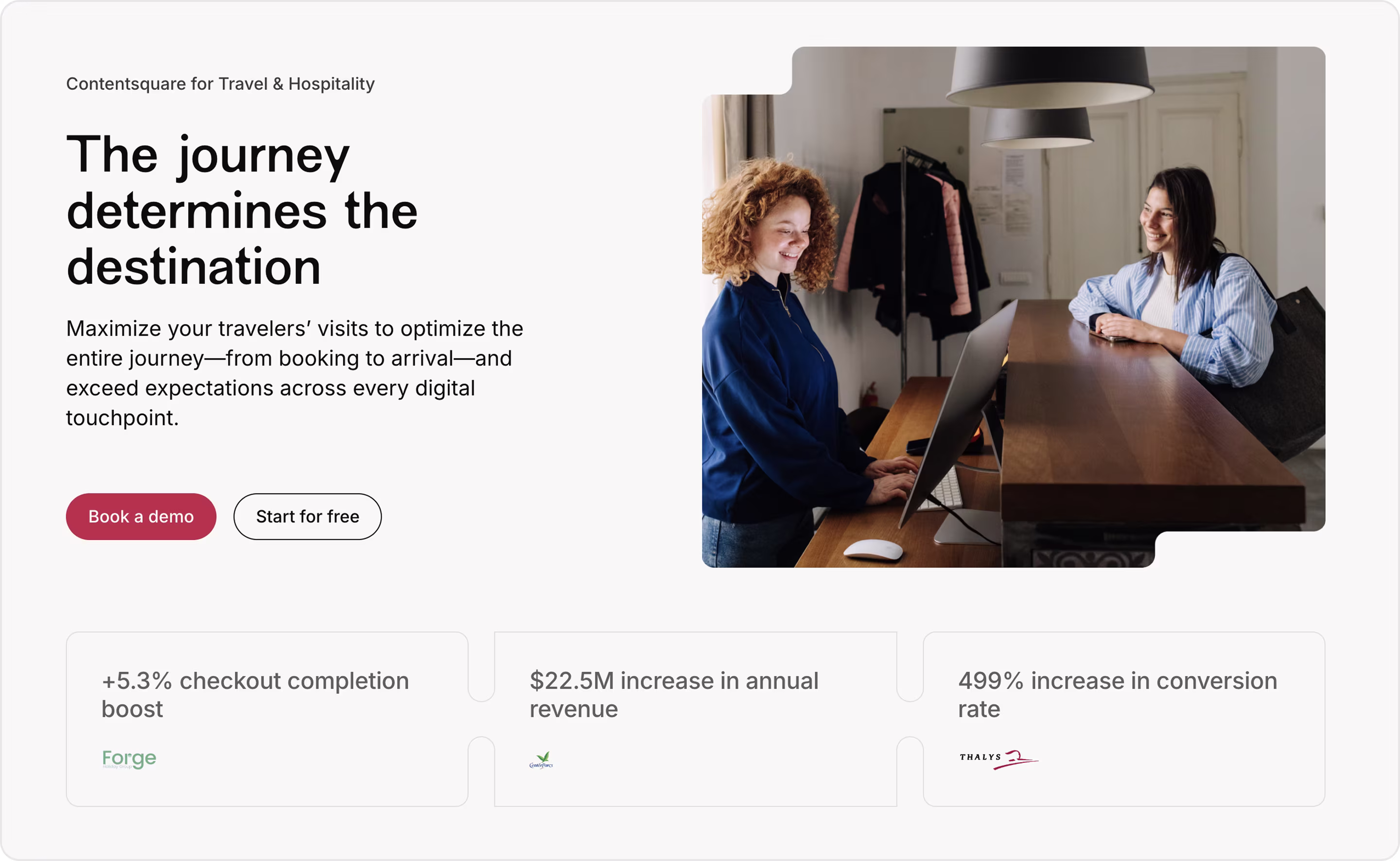 ContentSquare landing page example