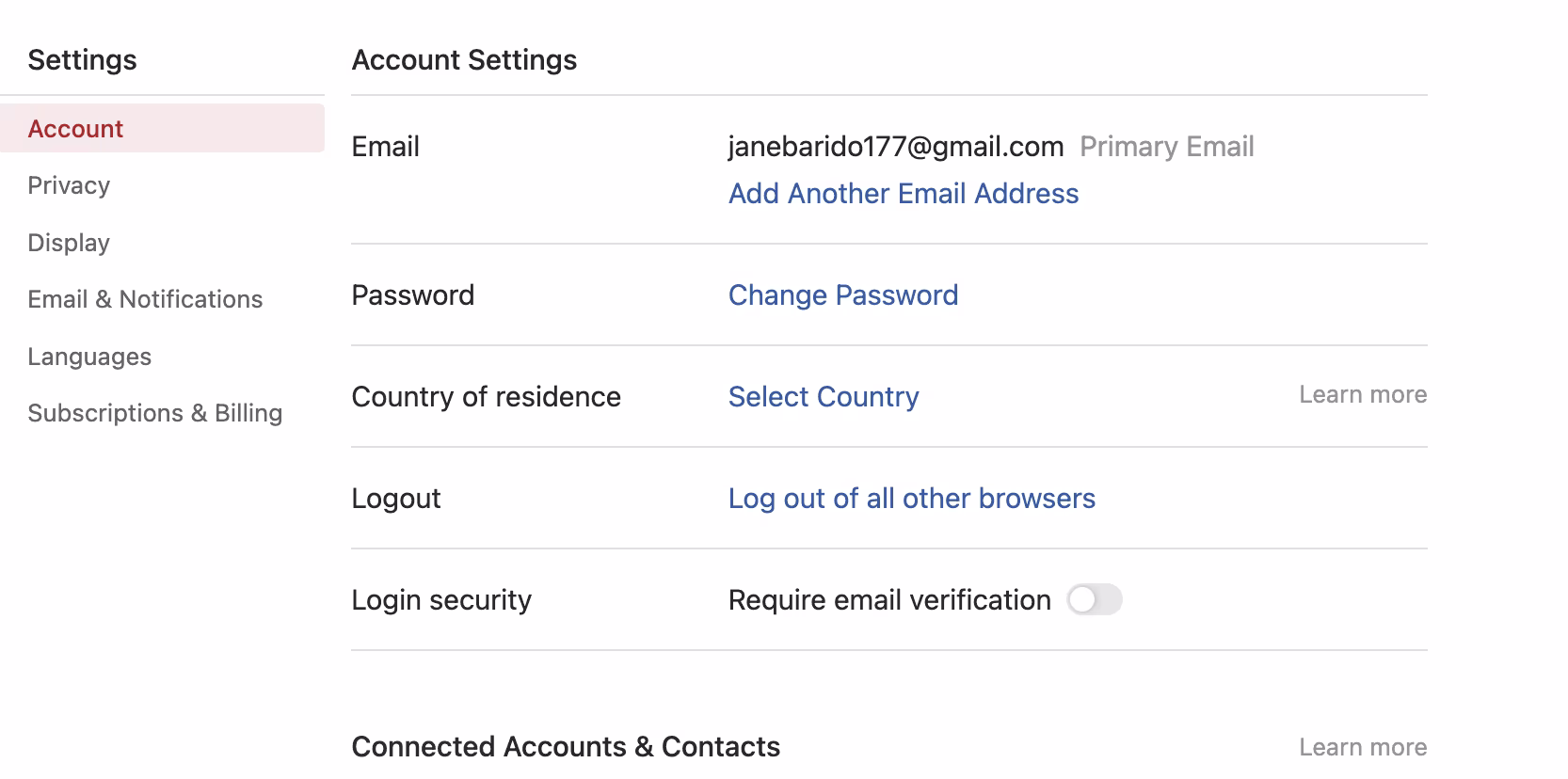 Quora Profile Page example