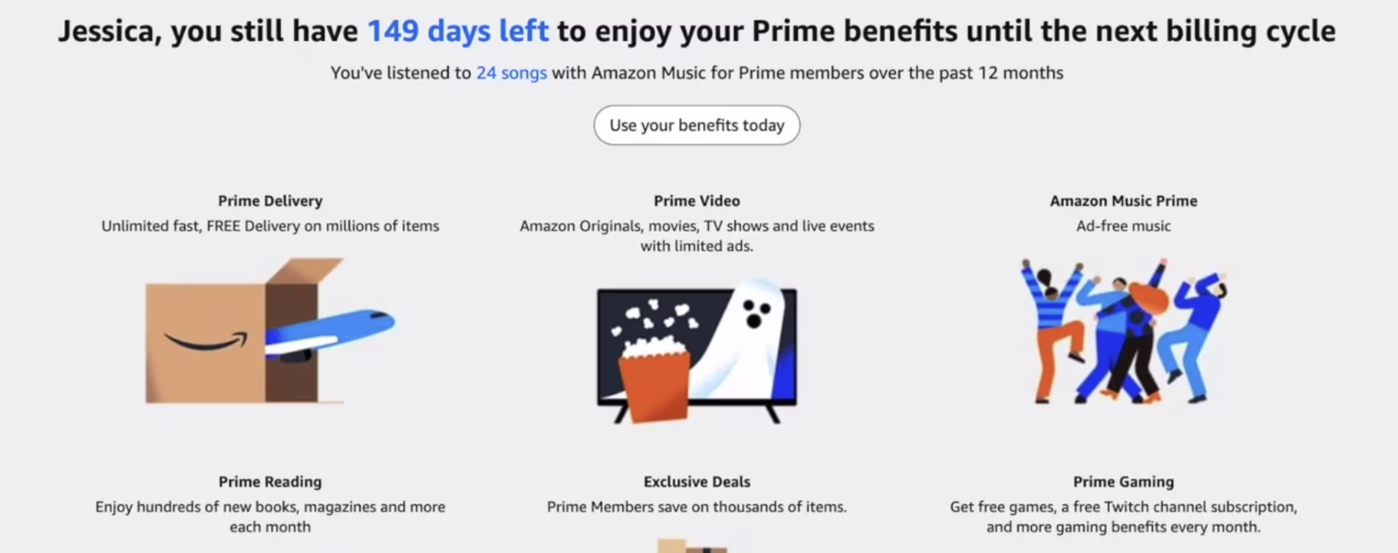 Complex cancellation dark pattern example from Amazon