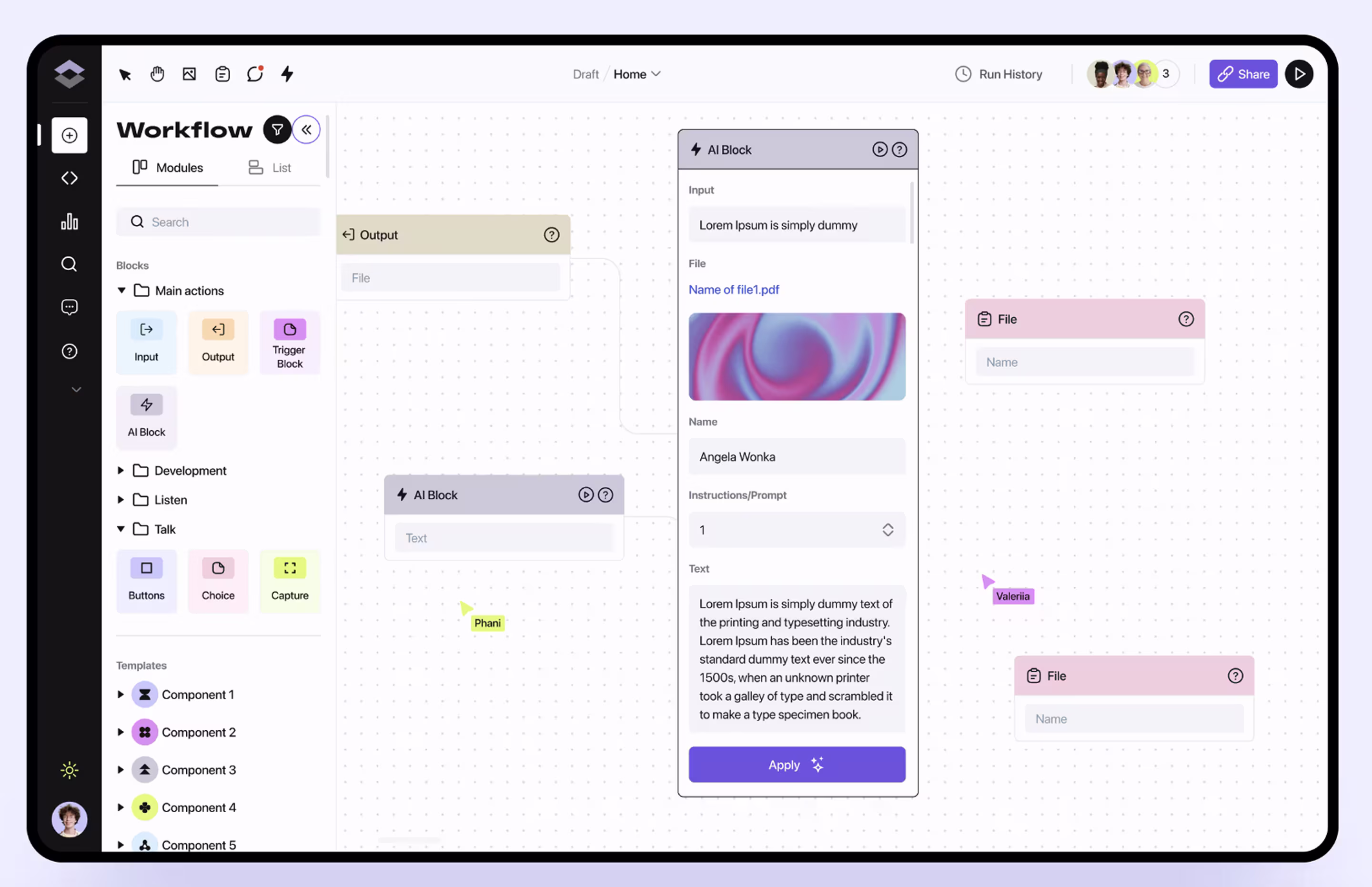 Flair ethic design example