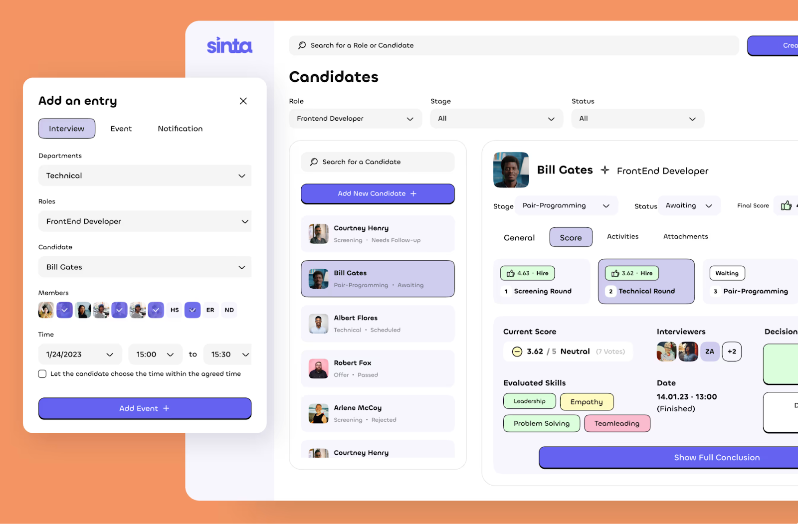 UI/UX design for HR Tech product | Arounda case