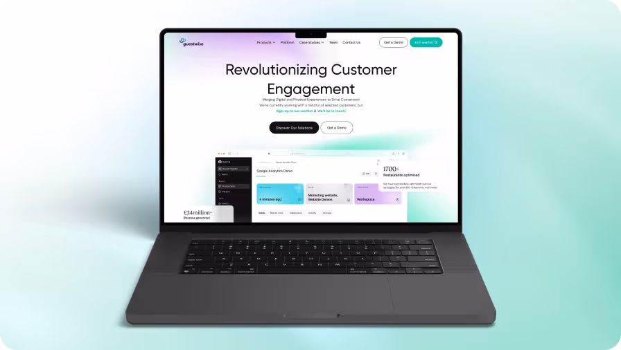 UI/UX design for an AI SaaS hospitality platform