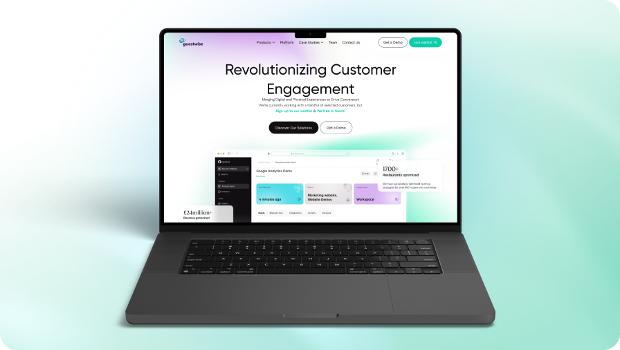 UI/UX design for an AI SaaS hospitality platform