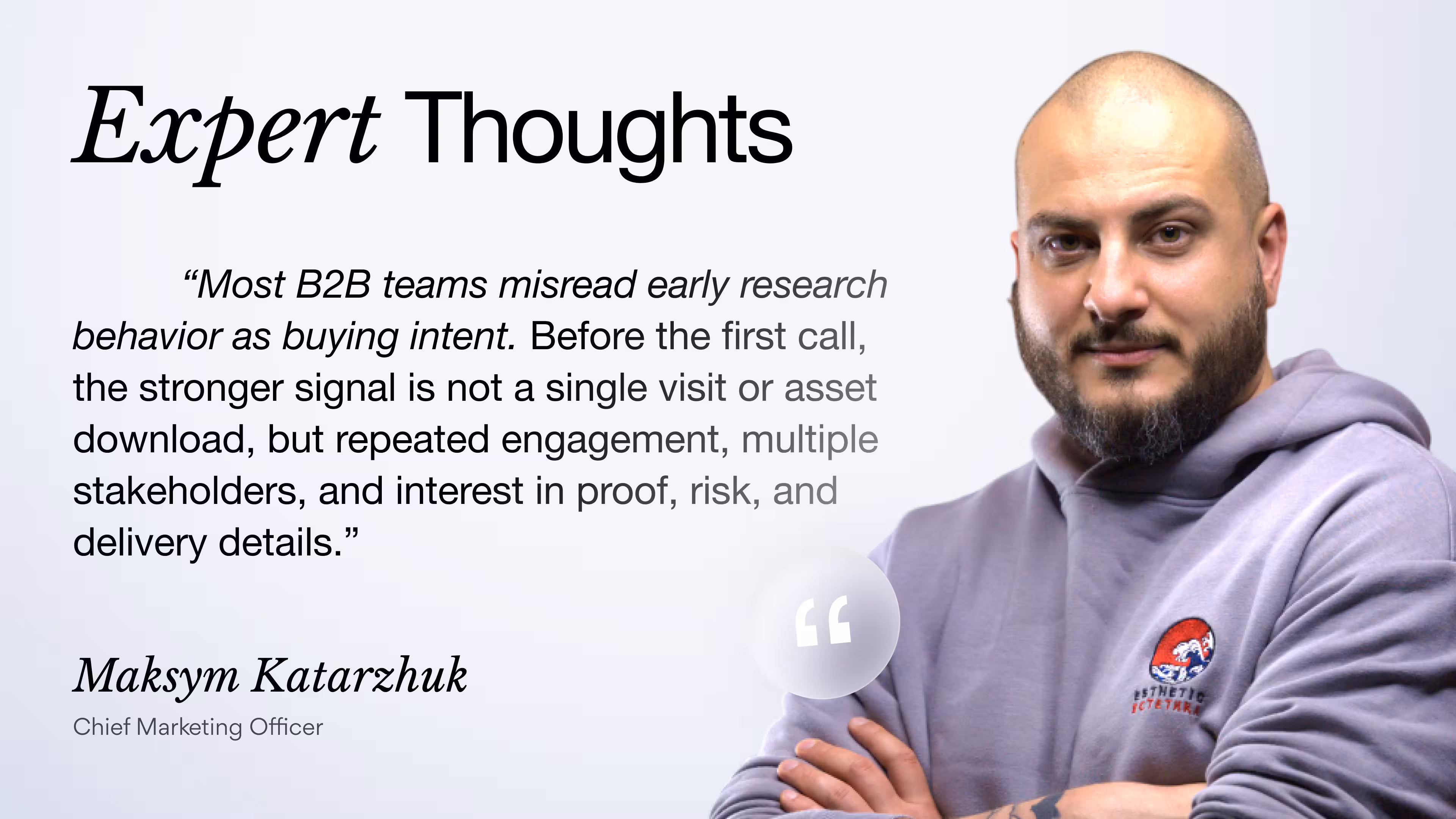 Maksym Katarzhuk's Expert Thoughts