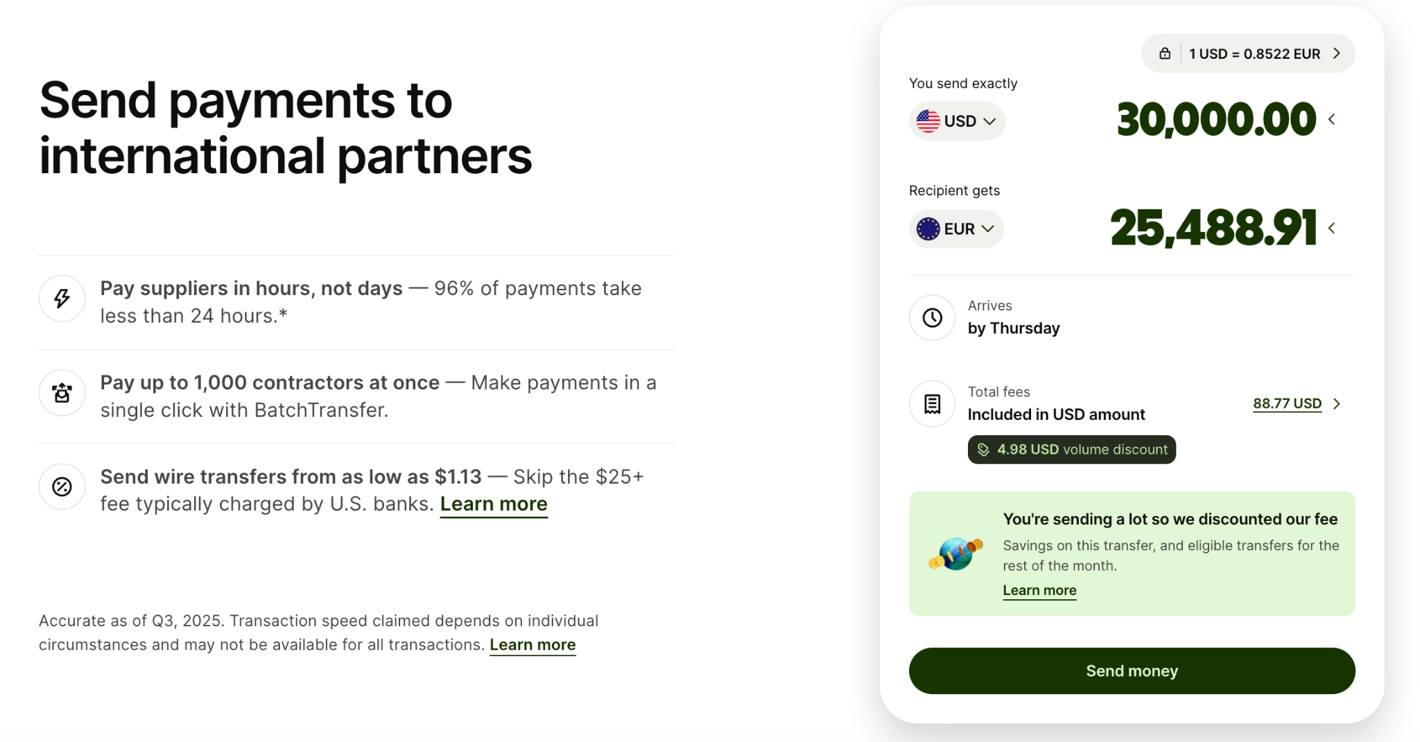 Wise global branding example