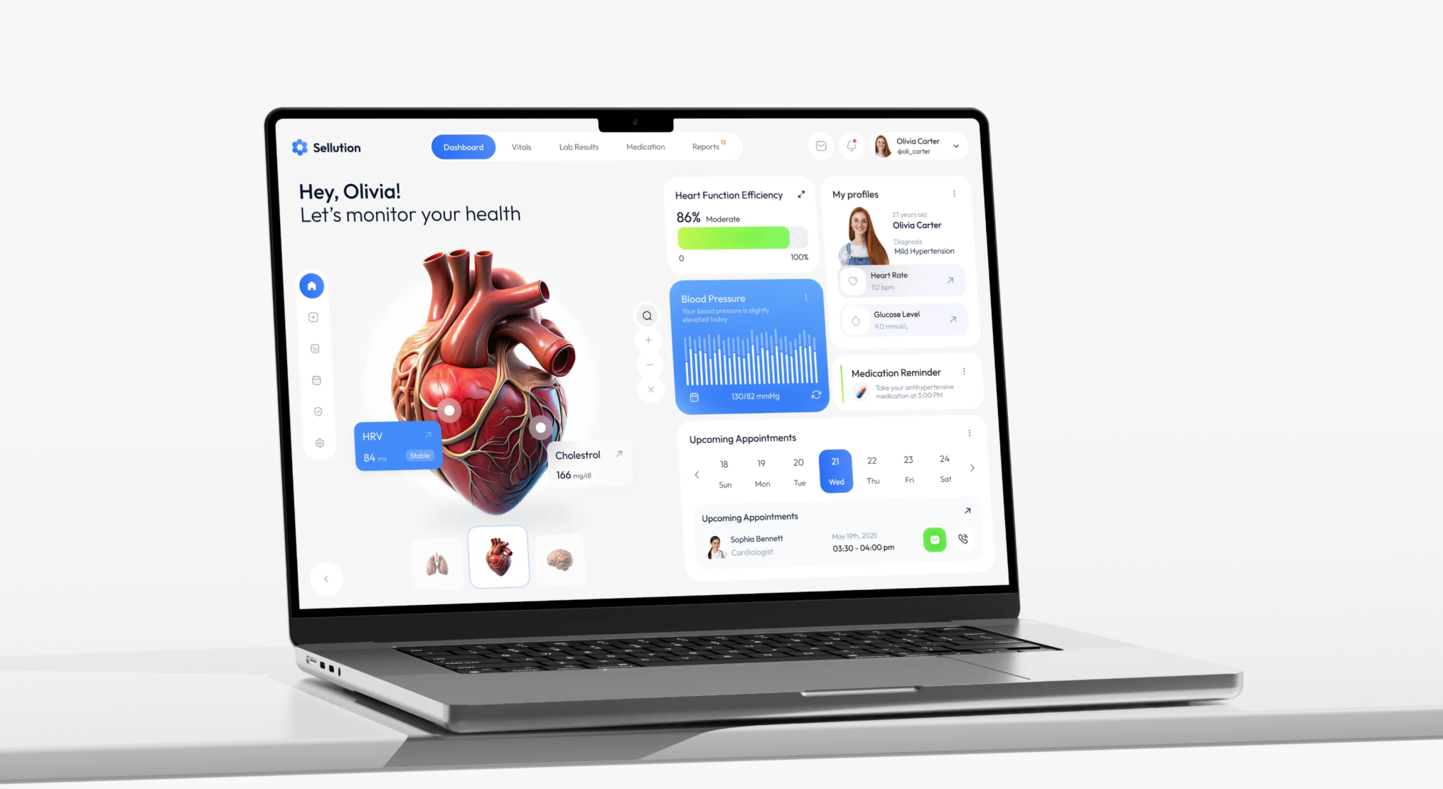 Sellution Healthcare Dashboard Case