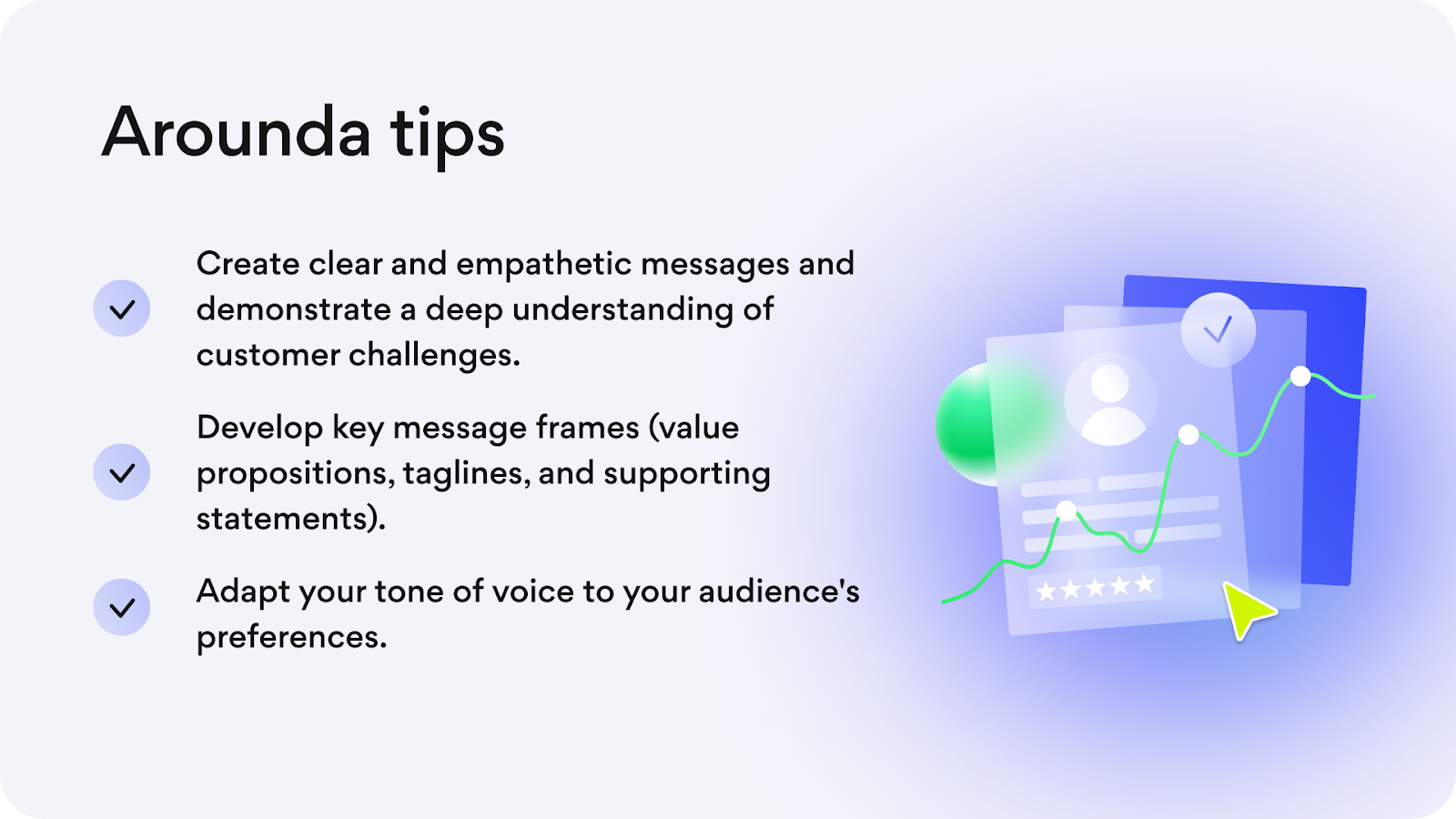 Brand messaging tips from the Arounda team