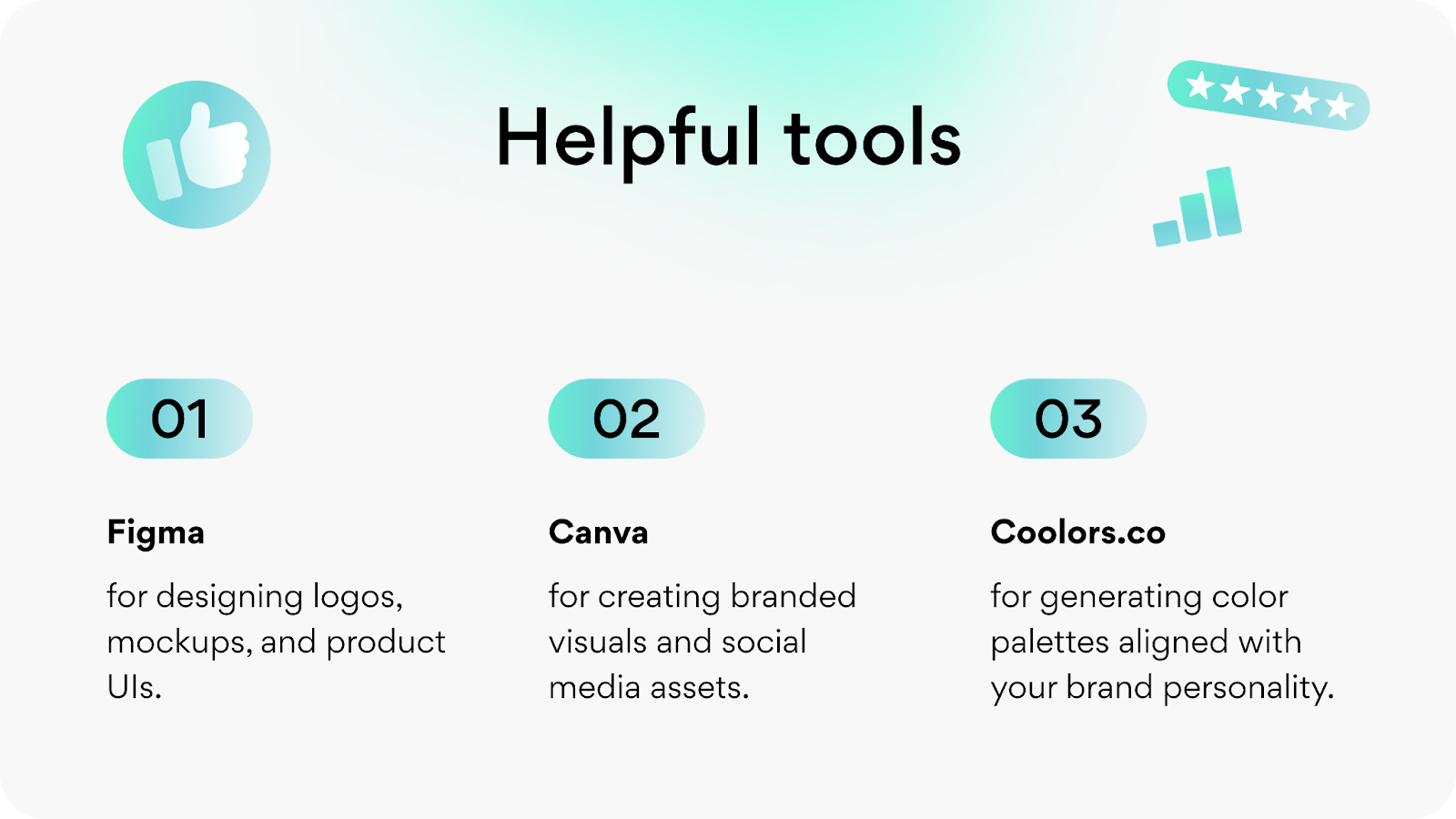 Helpful tools for designing a visual identity