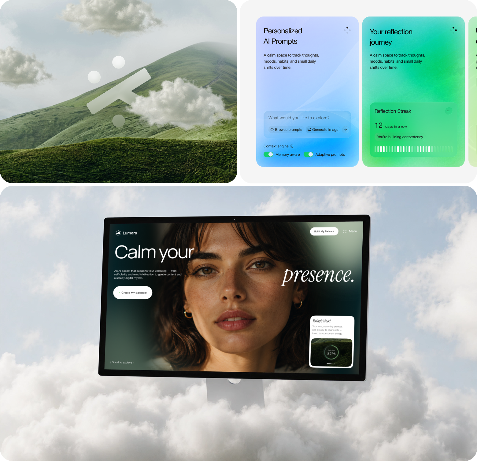Lumera: Mental Wellness Platform UI/UX Design | Arounda case