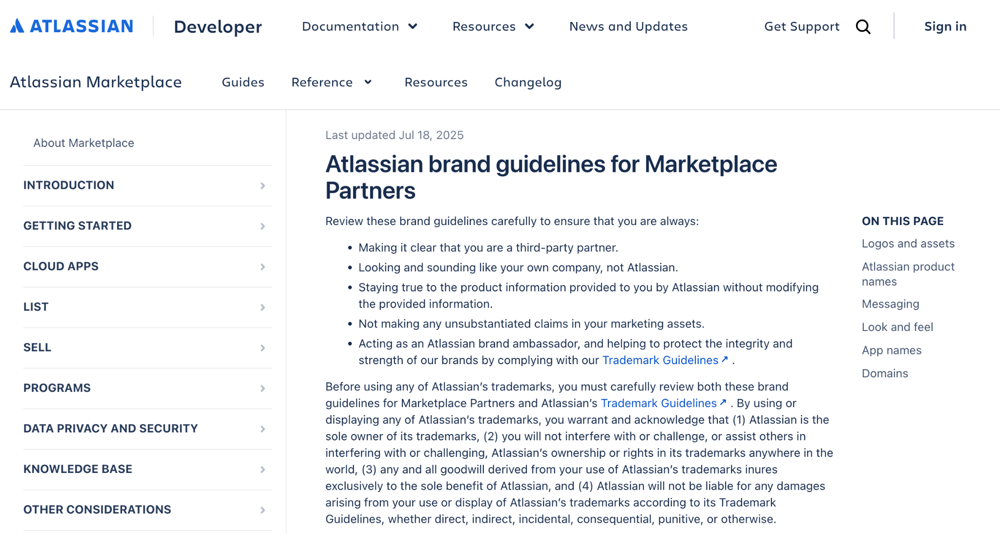 Atlassian design system guide illustrating typography hierarchy and brand identity elements