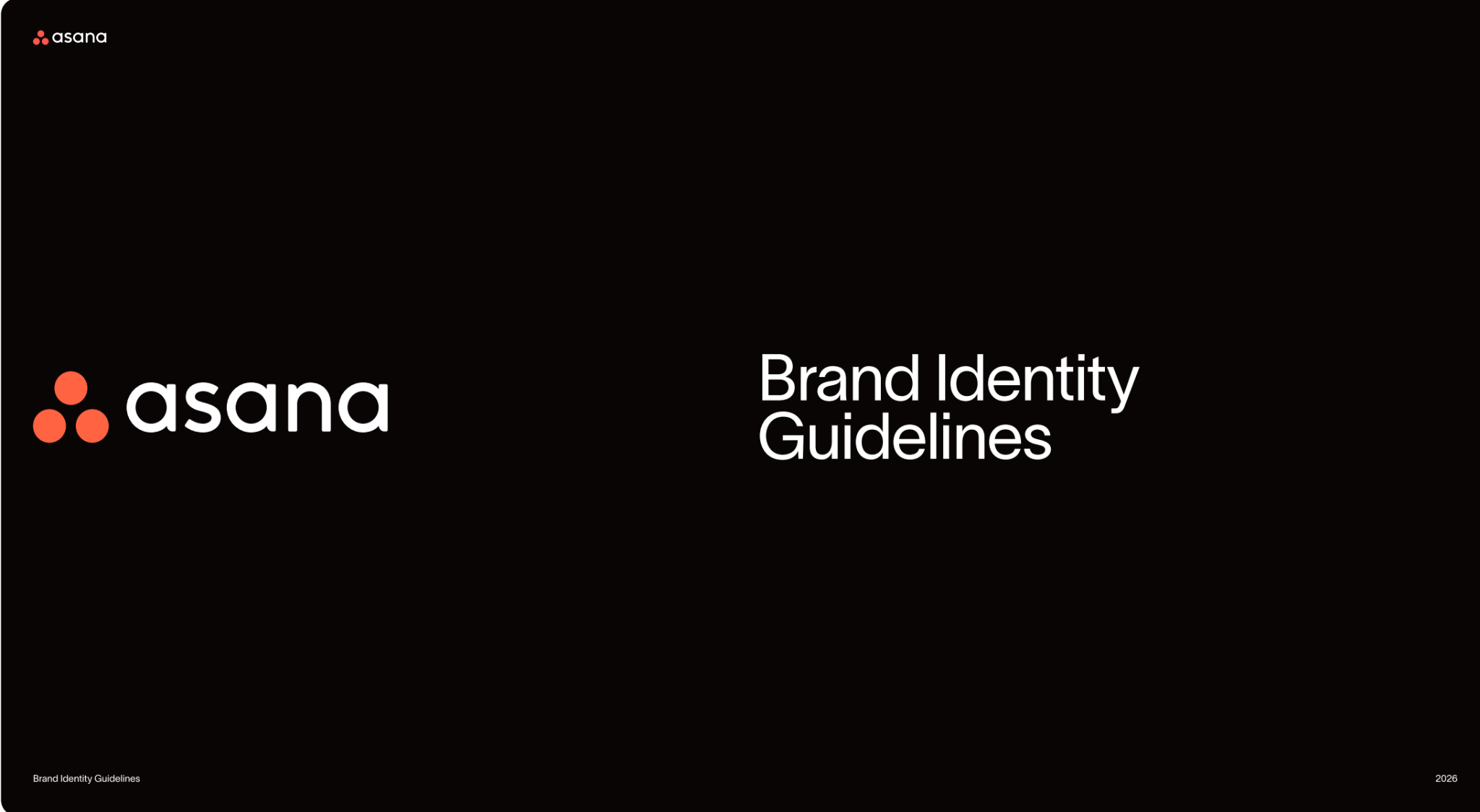 Asana brand book breakdown featuring core color codes