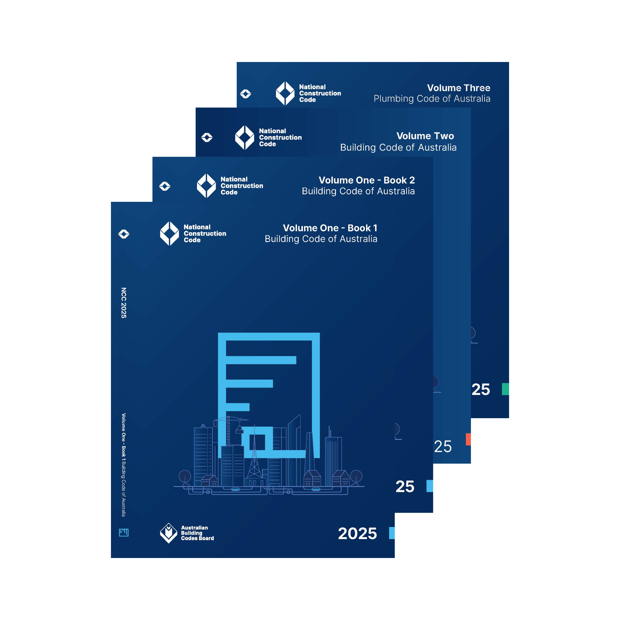 National Construction Code 2025 Volumes 1, 2 and 3 book set