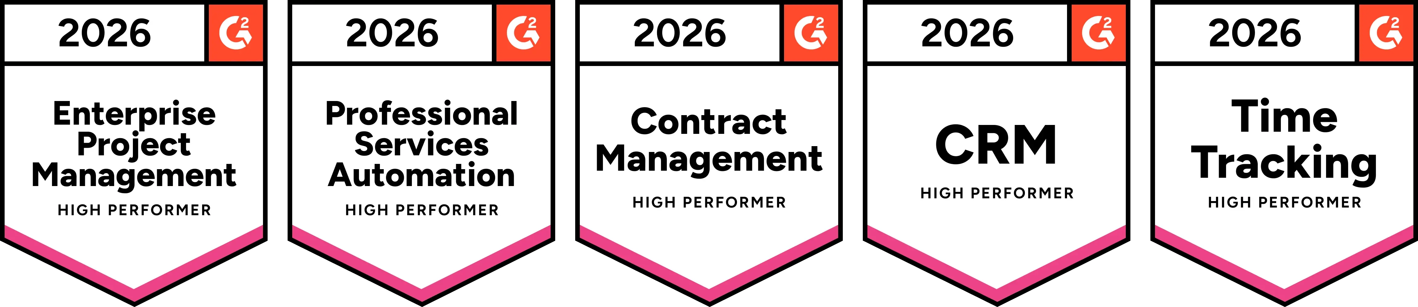 G2 Award Badges - Accelo and Forecast