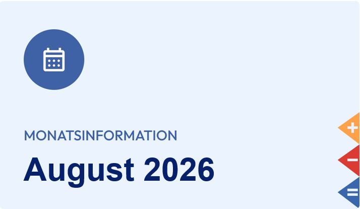 Monatsinformation August 2026