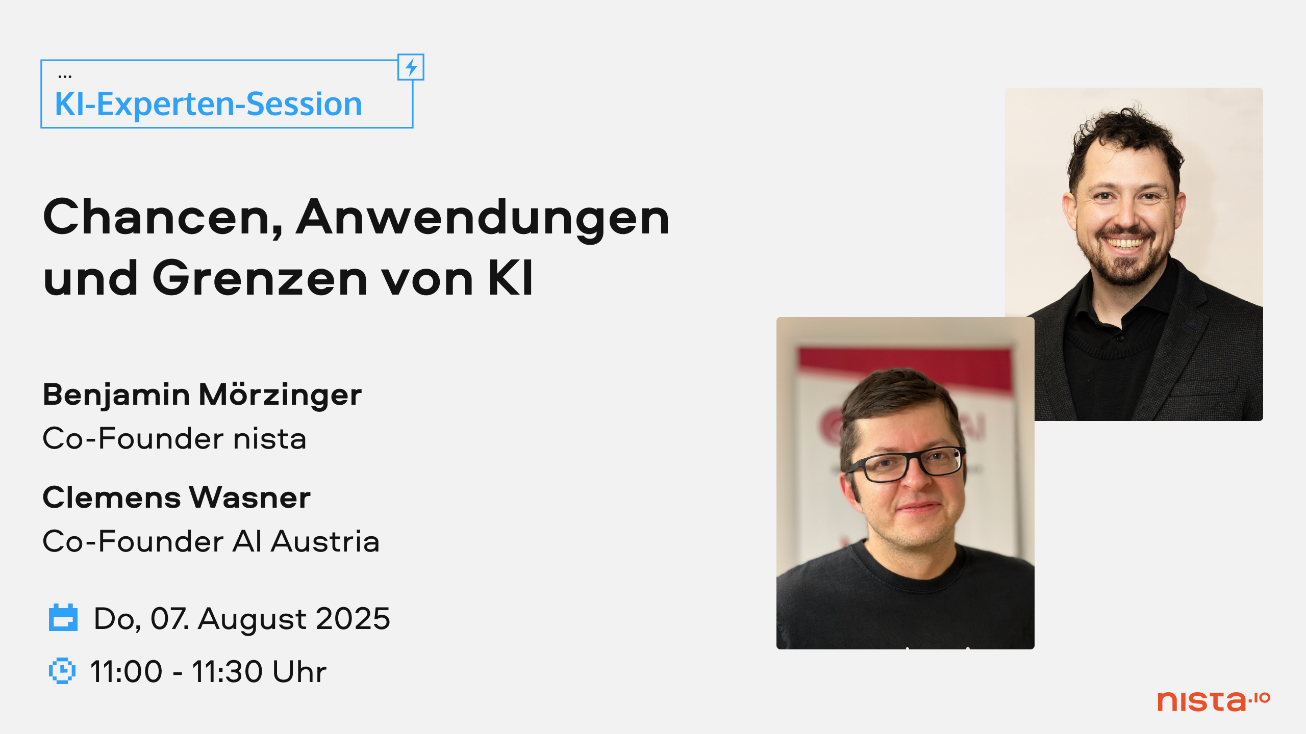 Webinar Clemens Wasner und Benjamin Mörzinger