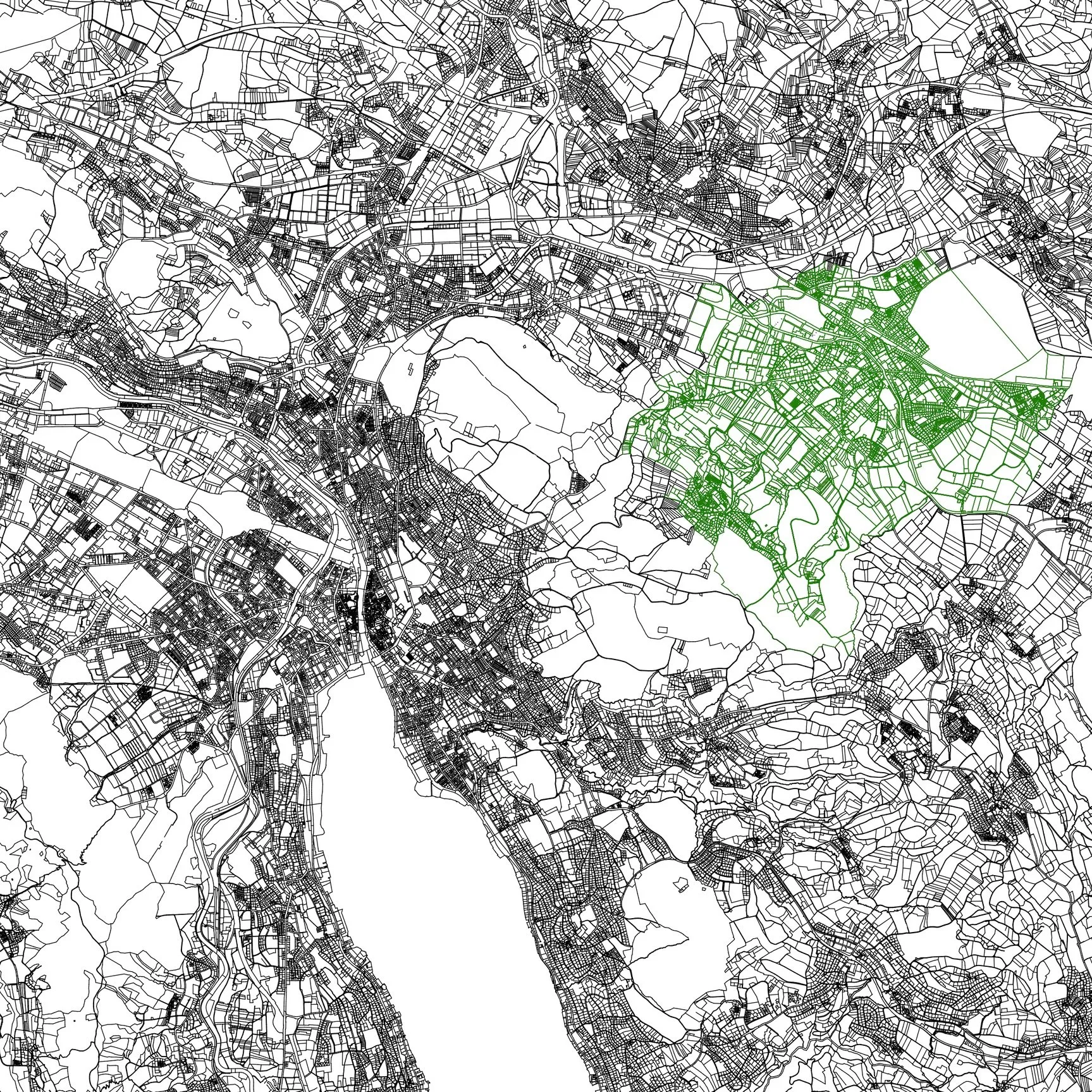 Dübendorf in the Agglomeration of Zurich