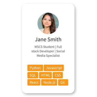 A pounse profile is easy to create and easy for hiring managers to read