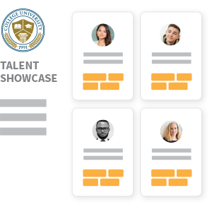 Pounse HUB has a talent showcase that is easy to create a portfolio of talent