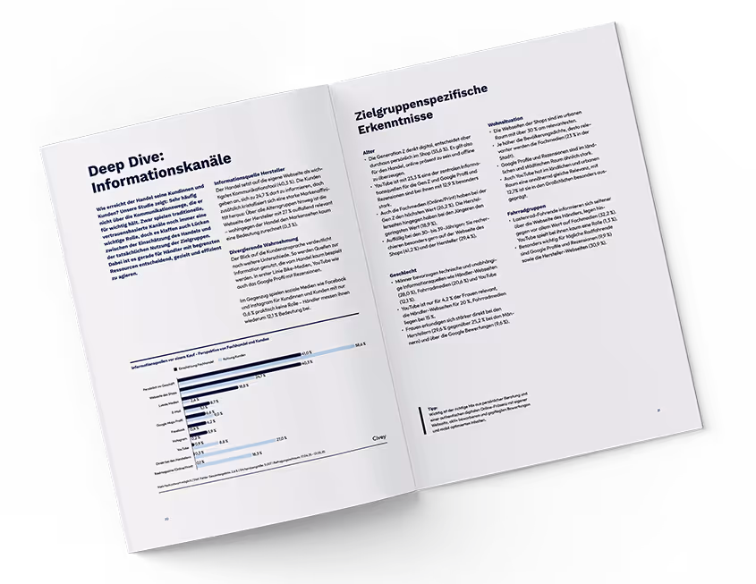 Mockup der Rad-Report Studie von Alteos.
