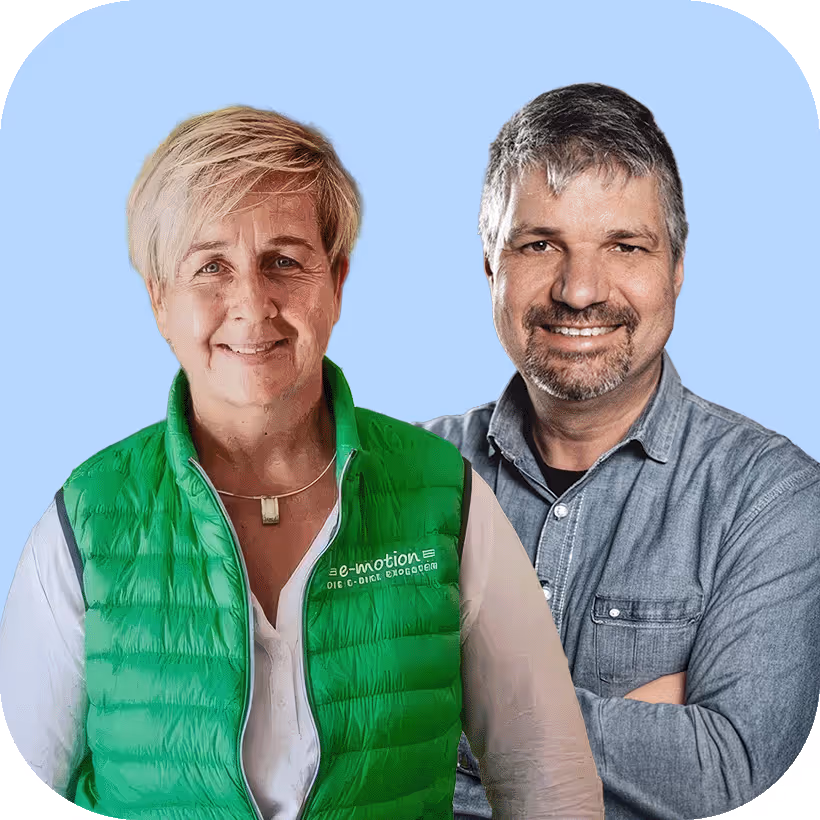 Marcus Fritsch (Velobiz) und Kerstin Kortekamp (Schicke Mütze)