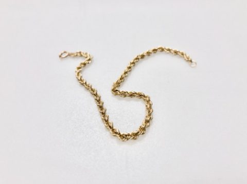 14k gold rope bracelet