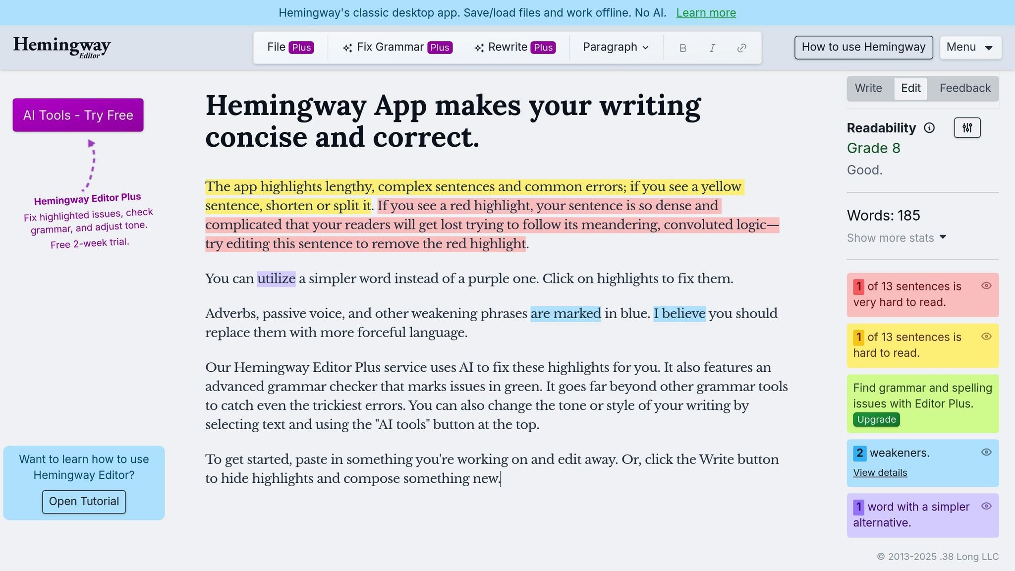 Hemingway Editor