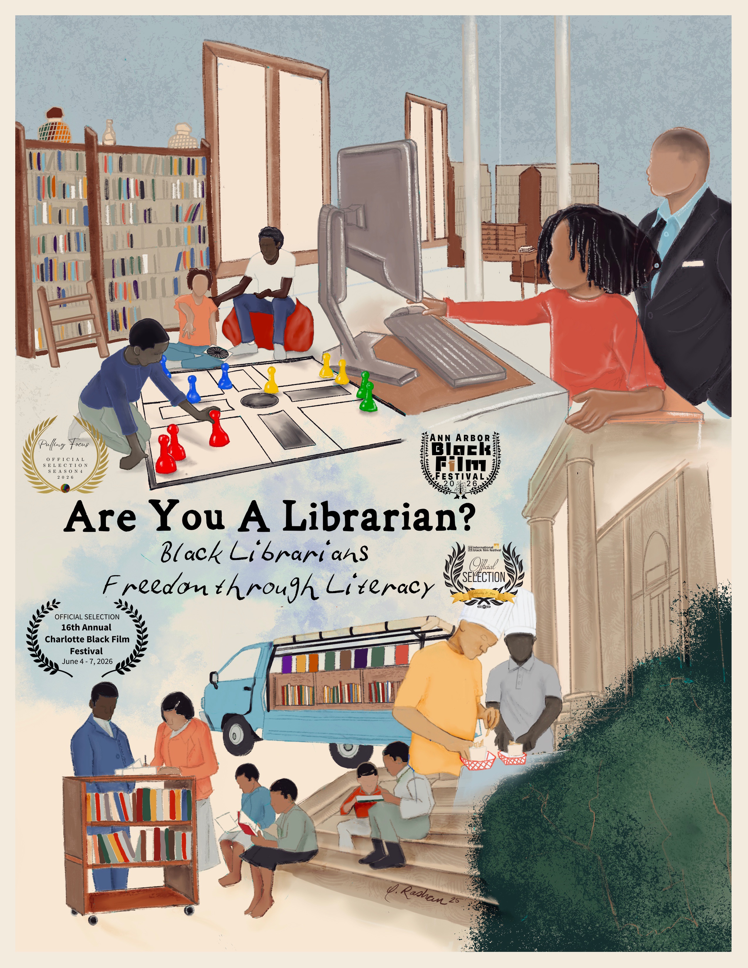 Are You a Librarian: Black Librarians and Freedom Through Literacy — documentary poster