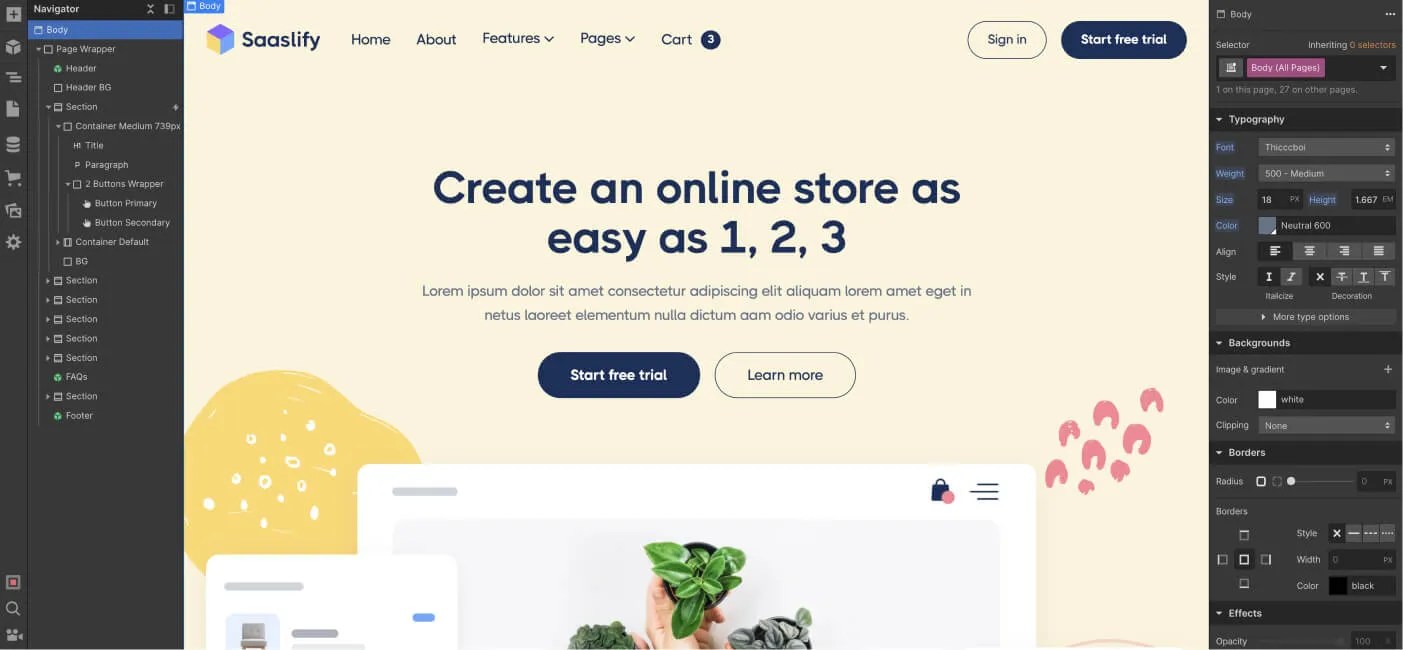 Tyography - Saaslify X Webflow Template