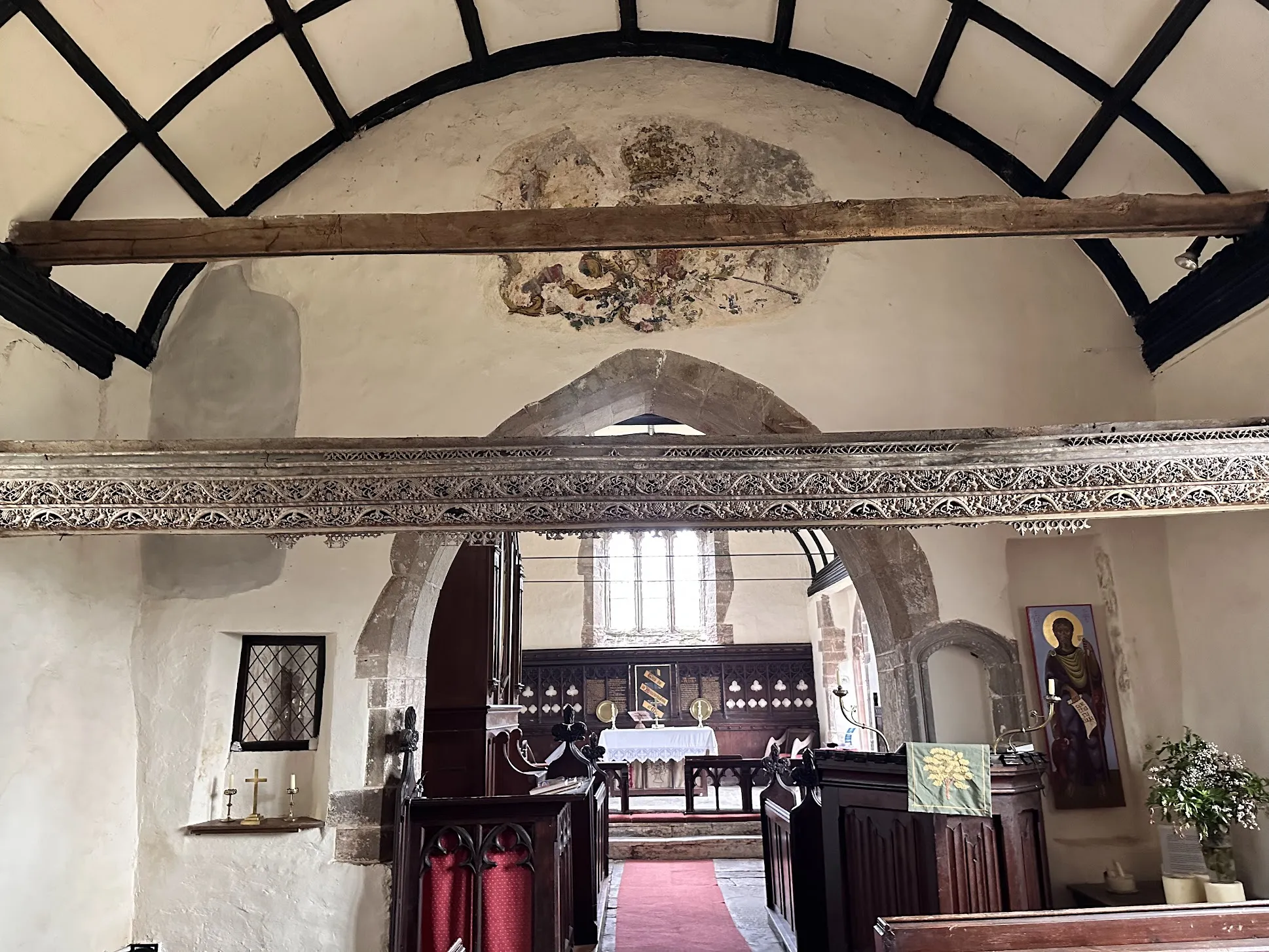 St Cadoc, rood carvings