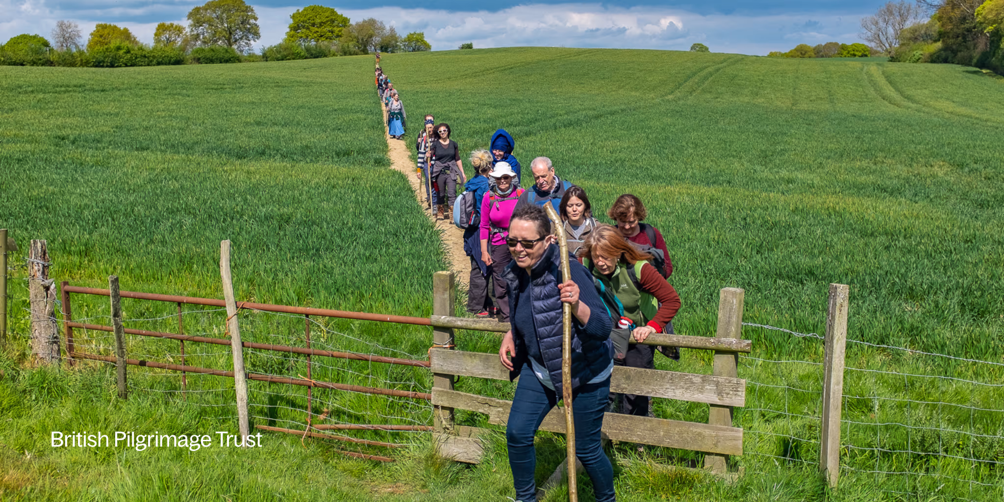 Pilgrims in Ruckinge on The Old Way
