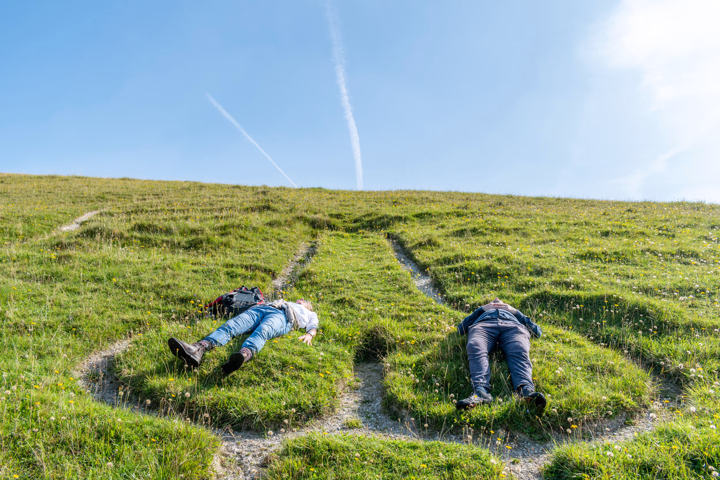 Walk slowly around (circumambulate) and touch the stones. Sit or lie down and look at the sky. 