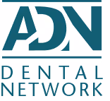 ADN Dental Network logo with stylized initials ADN above the words Dental Network in uppercase.