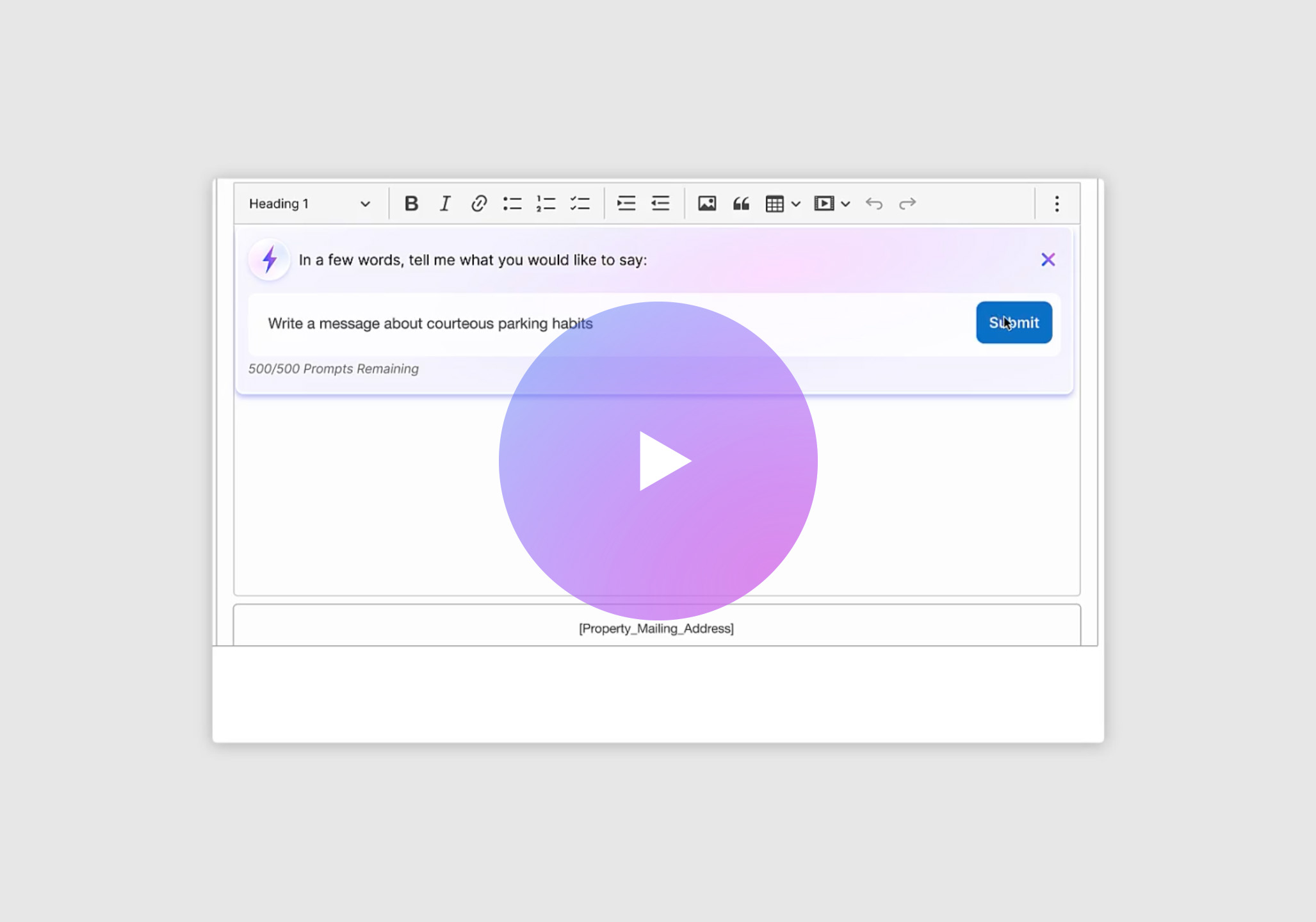 AI in action video