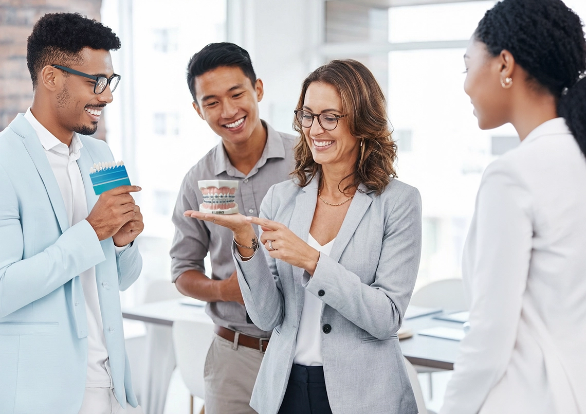 image of a dentist with a patient