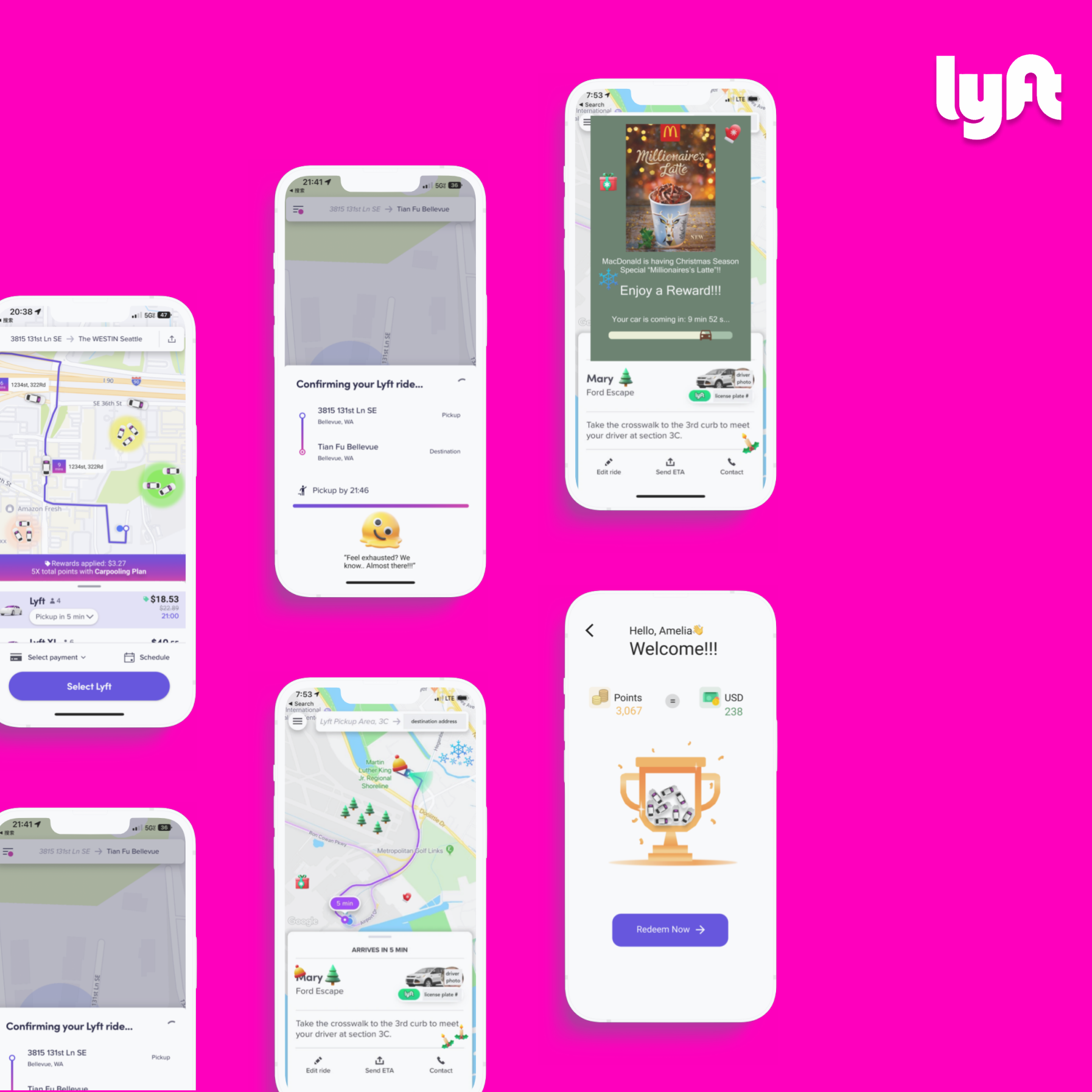 Lyft App Waiting Experience Redesign