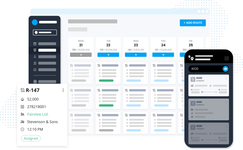 Milk movement platform with a calendar and mobile app