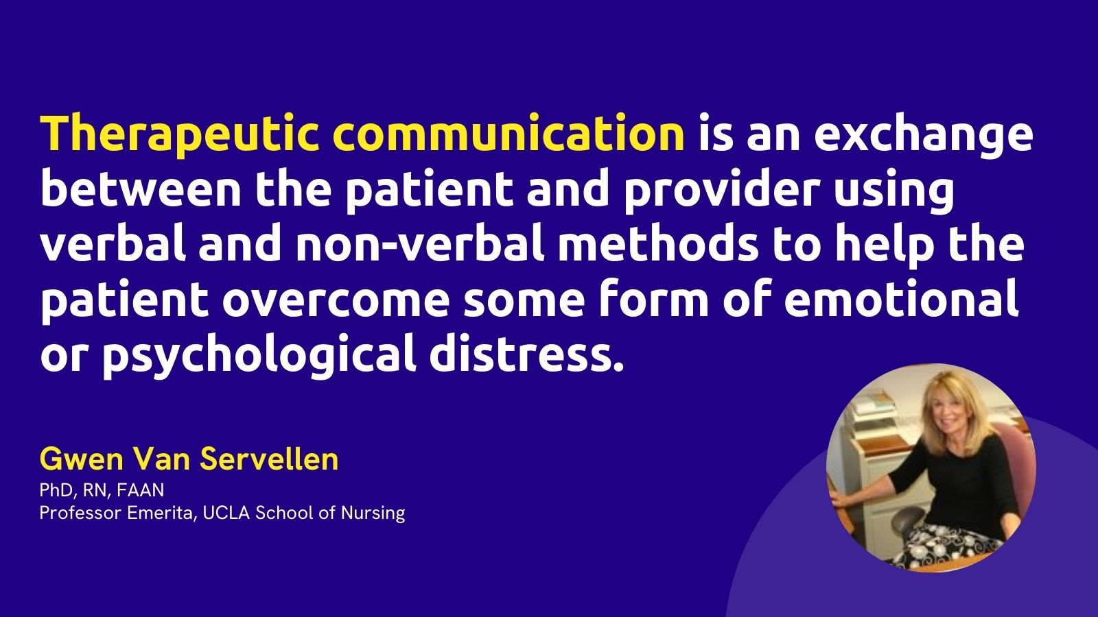 Definition of therapeutic communication