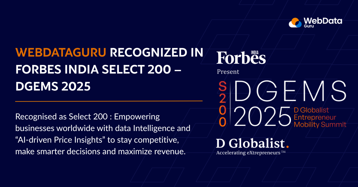 WebDataGuru recognized in Forbes India Select 200 – DGEMS 2025