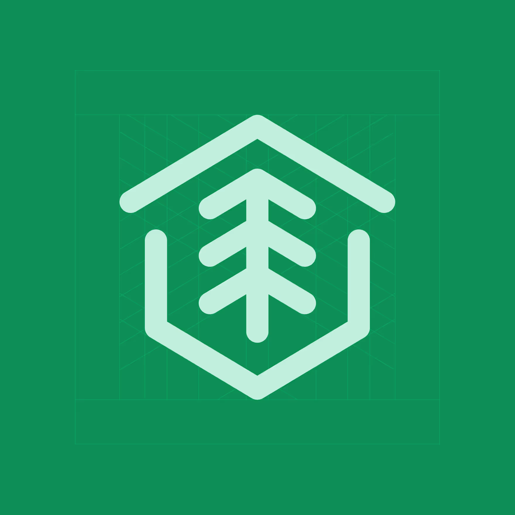 Biały sygnet logo Cabinest.pl na zielonym tle.