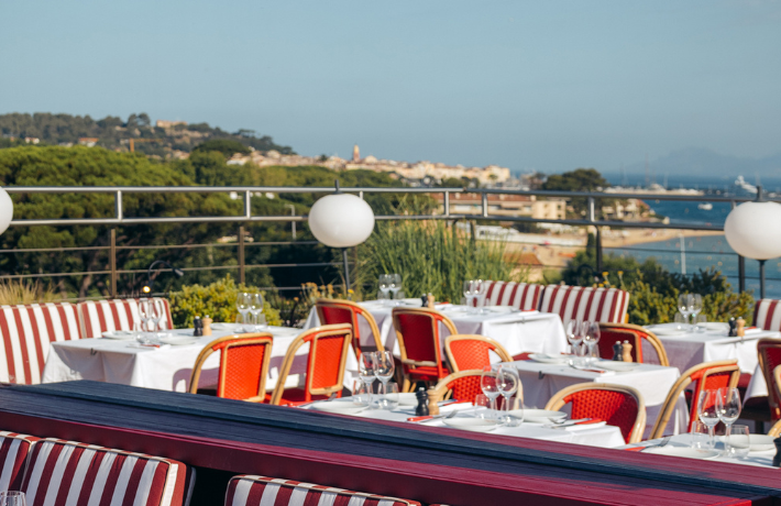 Restaurant & Rooftop Panoramique Le Petit Célestin au kube Saint tropez Machefert Group