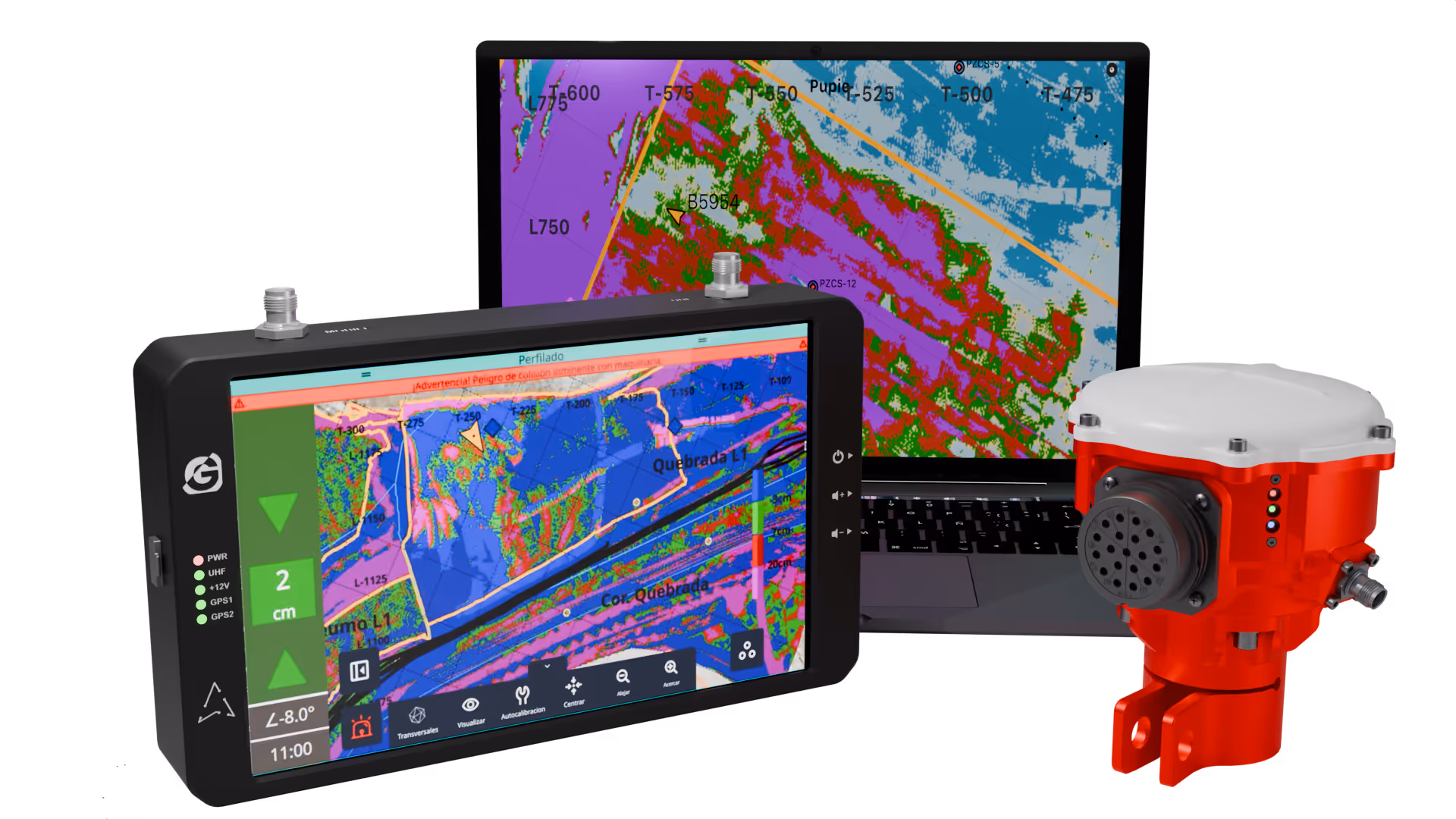 Componentes de hardware del sistema Groundster 