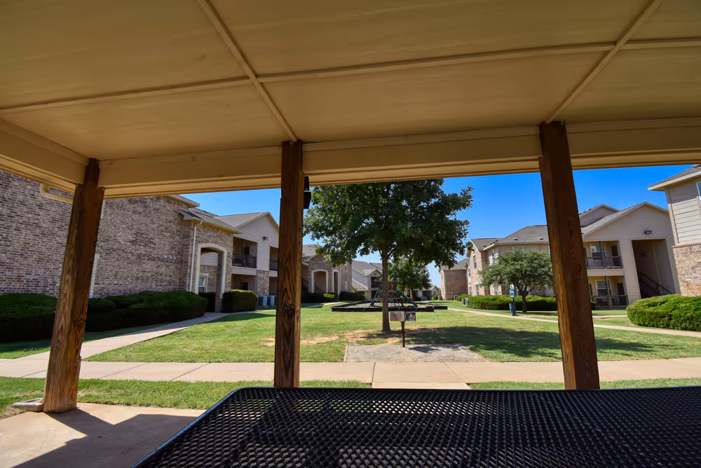Outdoor picnic table